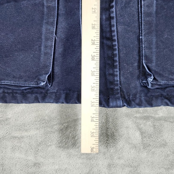 Vintage Carhartt Jacket Mens Large Blue Blanket Lined Chore Work Coat C52 MDT - Picture 13 of 14